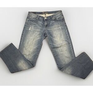 Kut From The Kloth Women's Jeans Size 8 32W 30L Mid Rise Skinny Dark Wash
